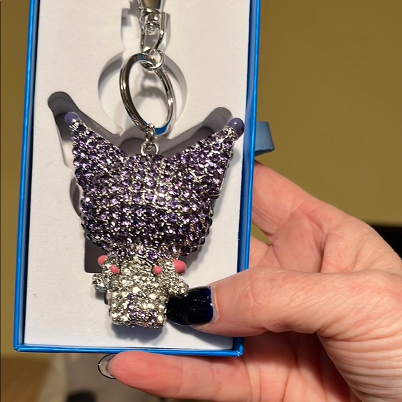 Sanrio Hello Kitty Purple and Silver Keychain - Picture 4 of 7